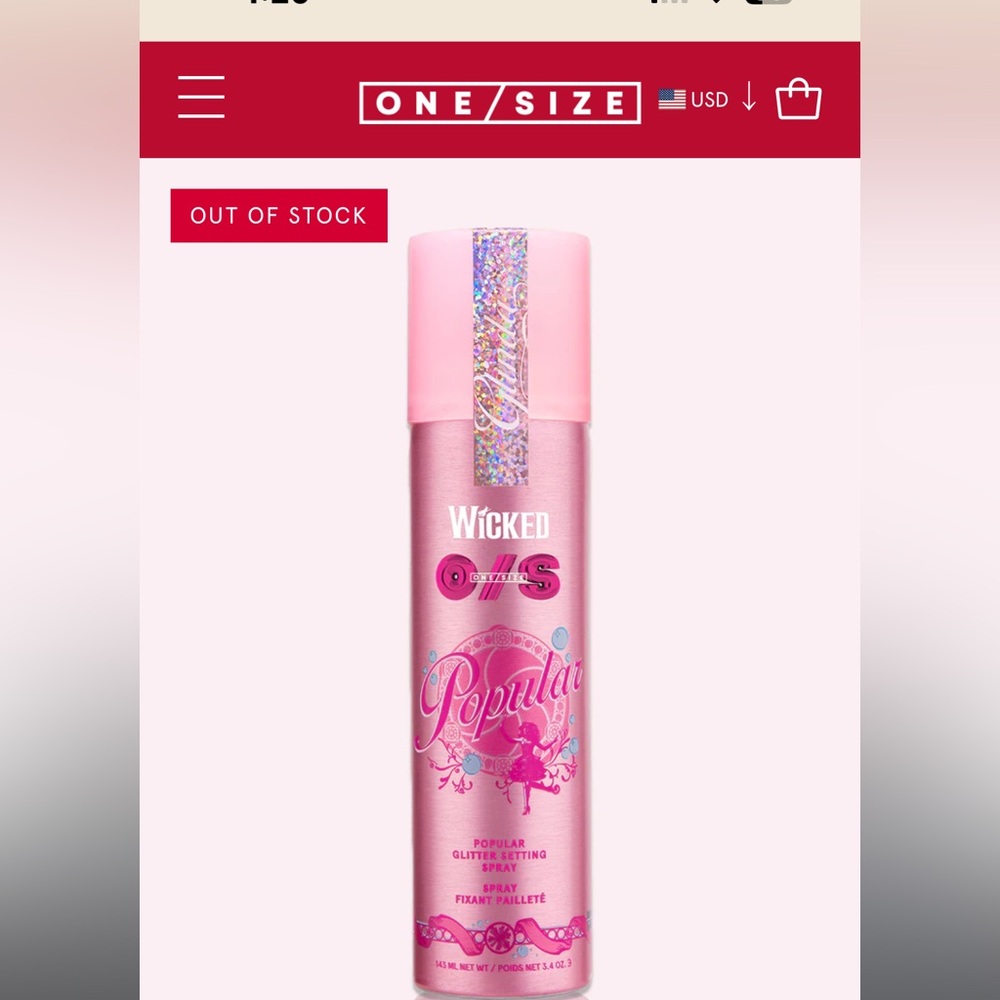ONE/SIZE X WICKED POPULAR GLITTER SETTING SPRAY